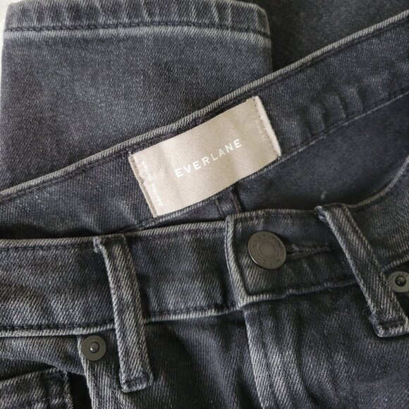 NWOT Everlane high rise jean in washed black - Picture 3 of 7